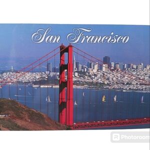 California Postcard San Francisco, Photo Ken Glaser Jr Vintage Sailboats